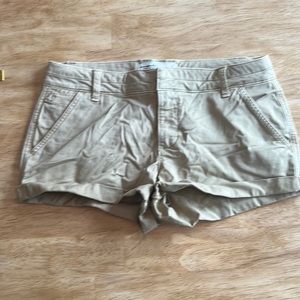 Khaki Abercrombie shorts